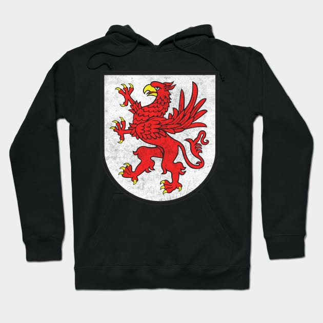 West Pomeranian Voivodeship / Polish Coat of Arms Design Hoodie by DankFutura